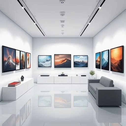 Abstract fractal patterns in sapphire and emerald